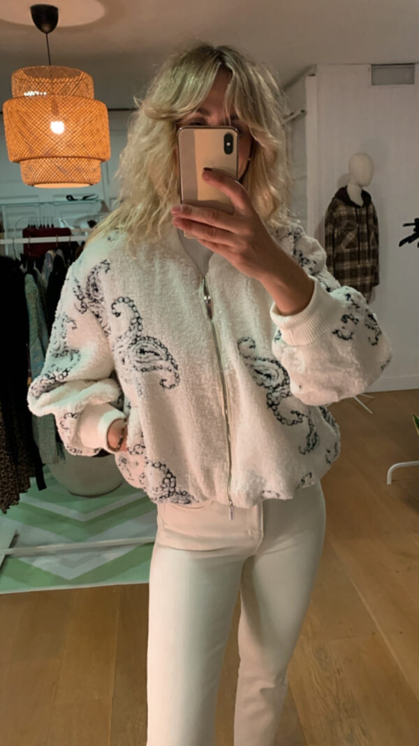Chaqueta borreguillo pasley bone