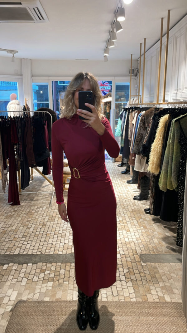 Vestido venetta burdeos