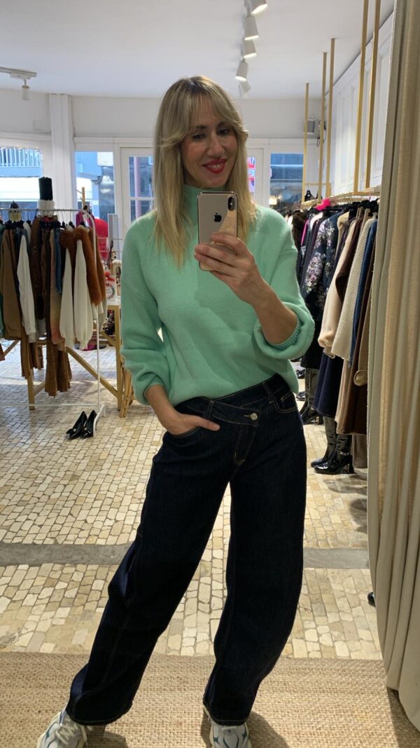 Jersey noril verde agua