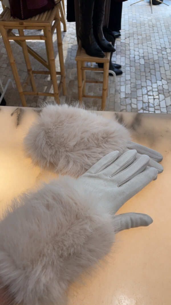 Guantes parisina beig