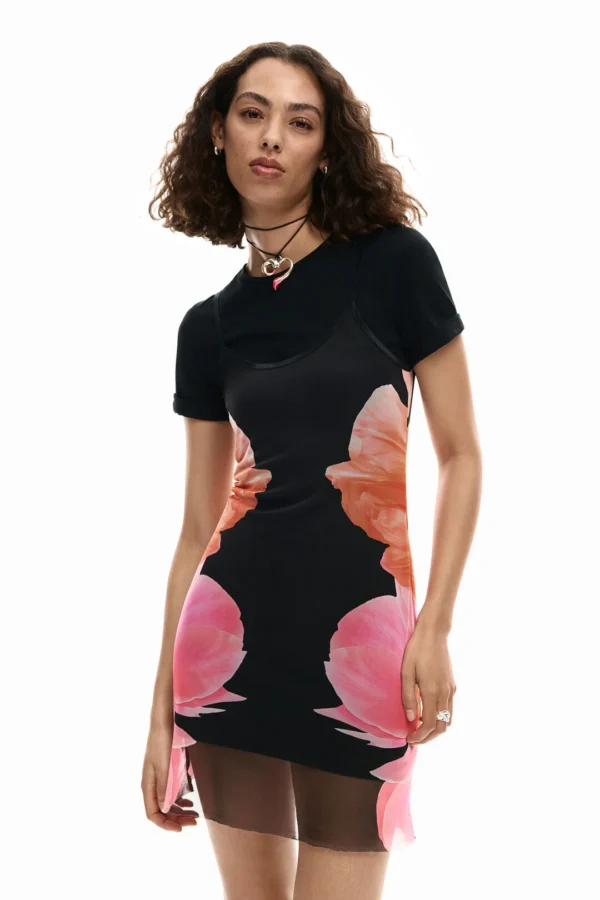 vestido estampado floral