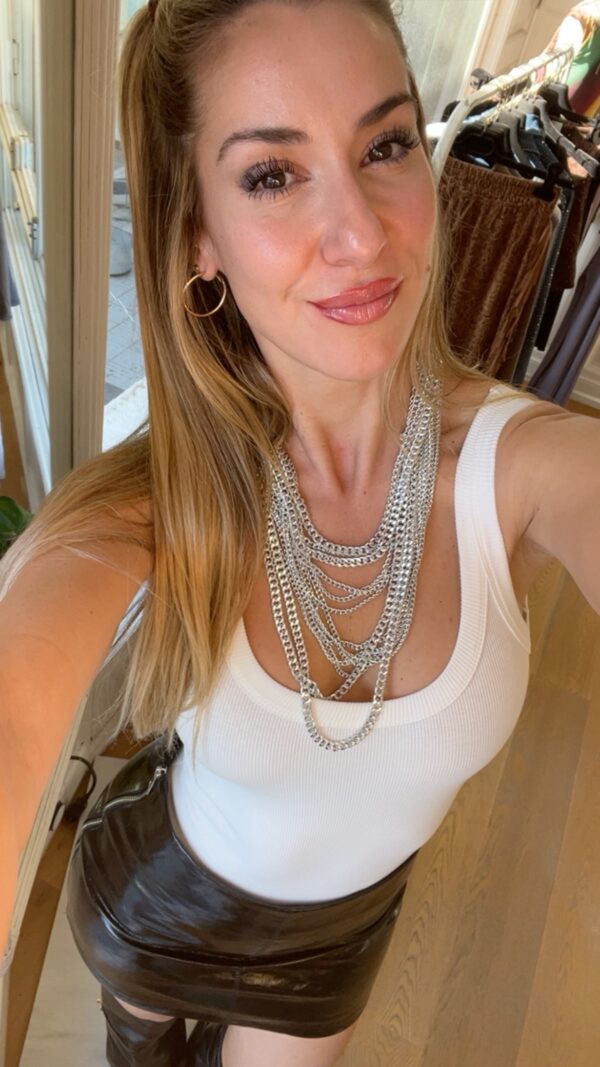 Collar cadenas plata