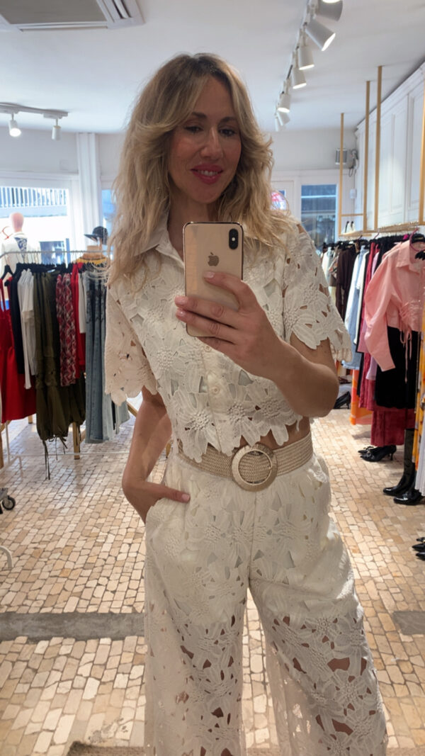 camisa brocada manga corta Arena