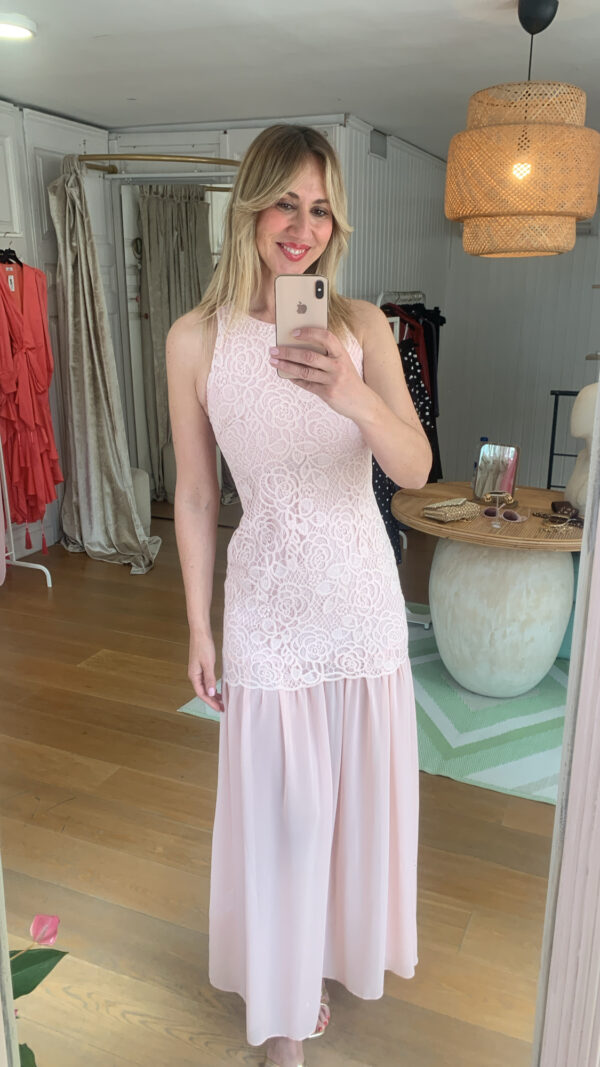 vestido Damaris rosa