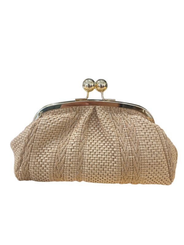 Cartera rafia natural