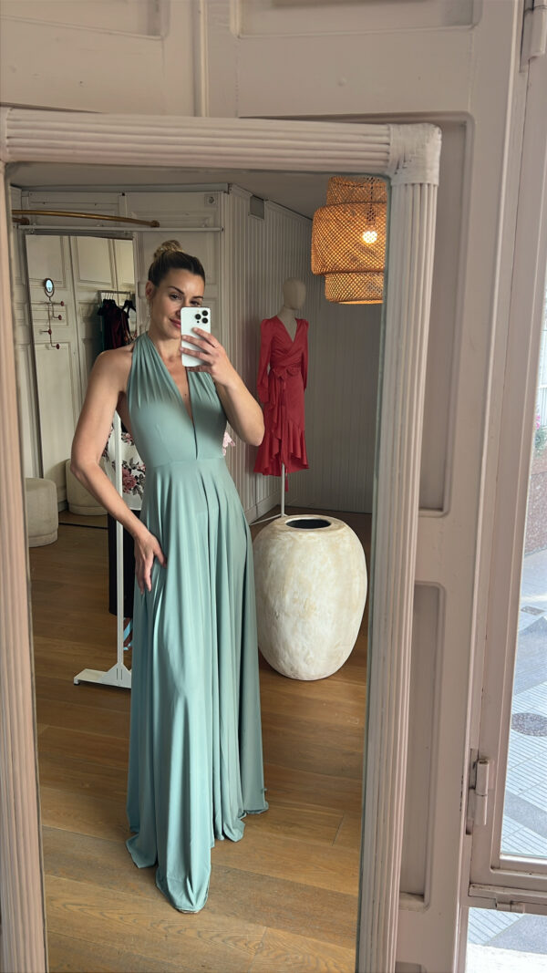 Vestido atenea agua marina