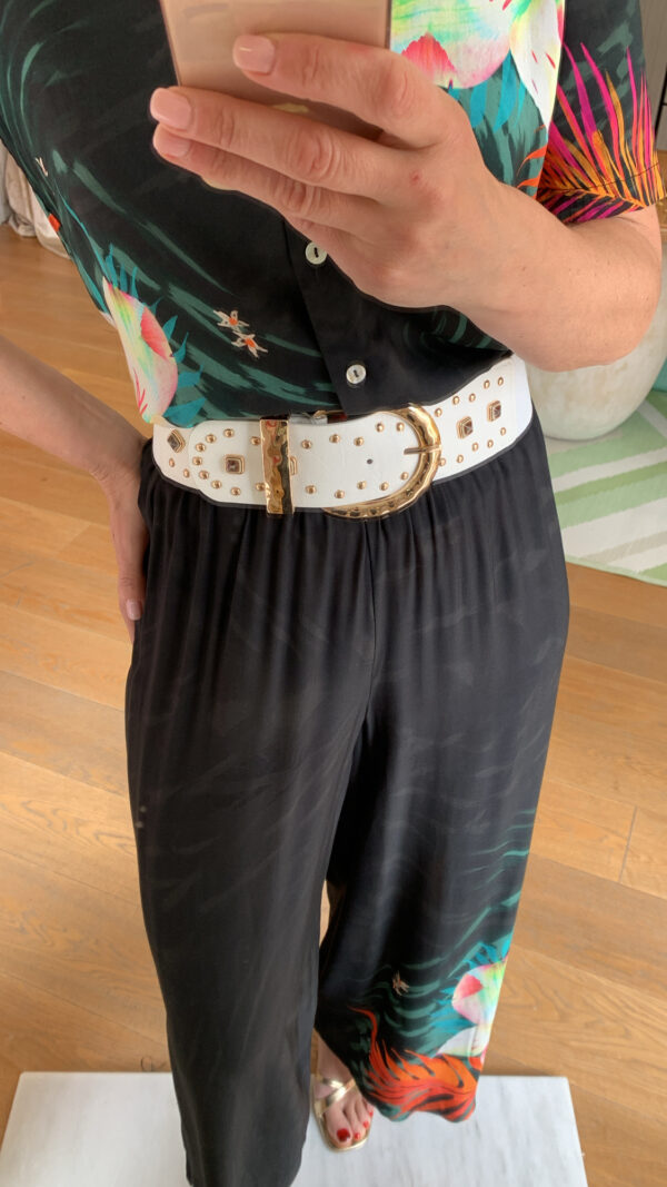 Cinturón blanco rochas