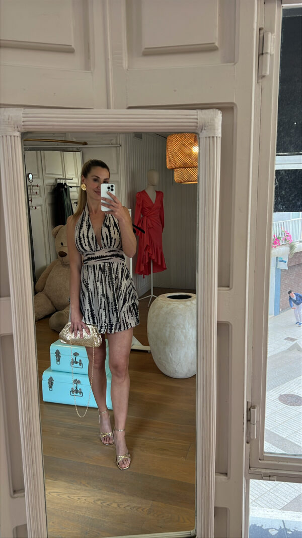 Vestido wester tie-dye
