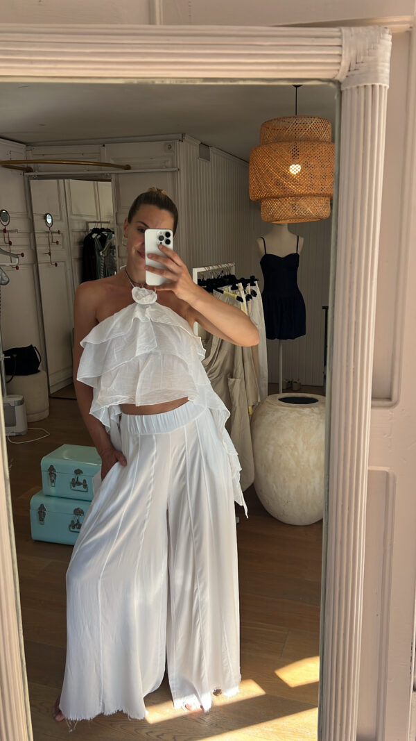 Top nereida blanco