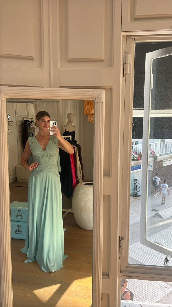 Vestido Armonía verde agua
