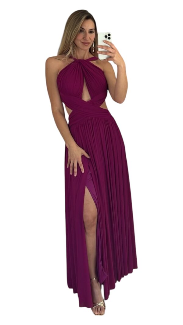 Vestido greace buganvilla