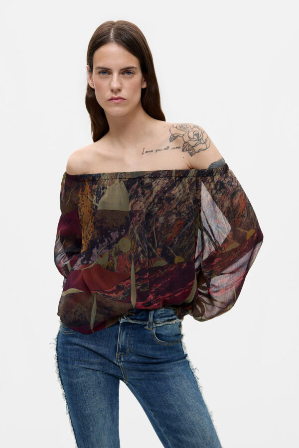 blusa estampada