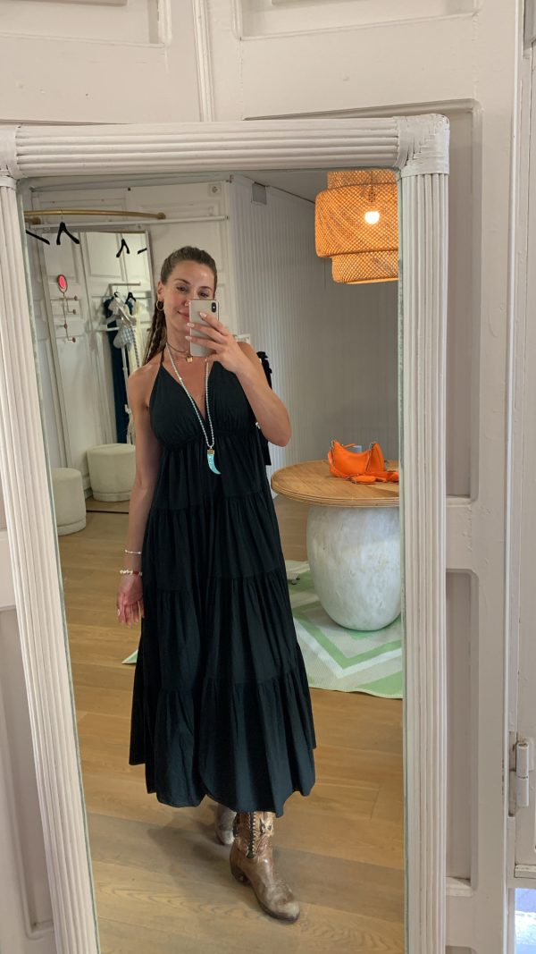 Vestido jazmín negro
