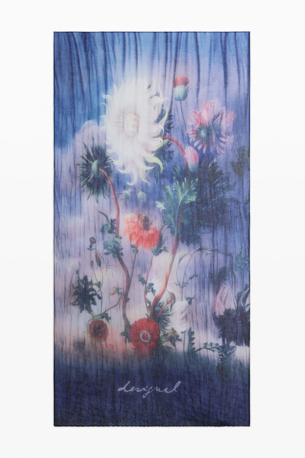 foulard estampado lienzo