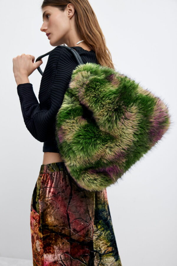 Bolso Camuflaje Pelo Mediano M. C. Lacroix