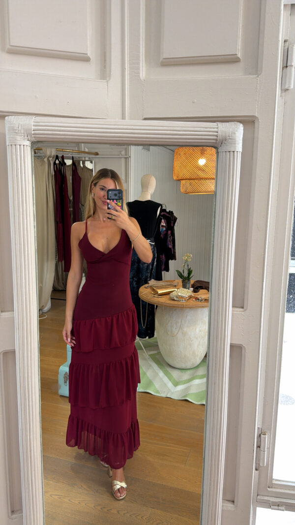 Vestido Manuela granate