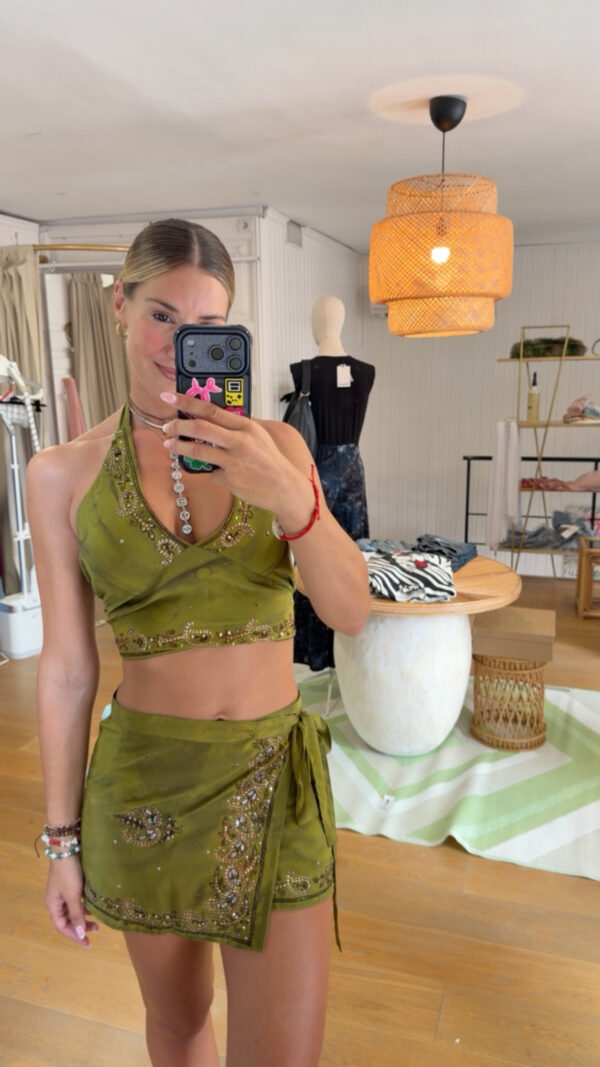 Conjunto India verde oliva