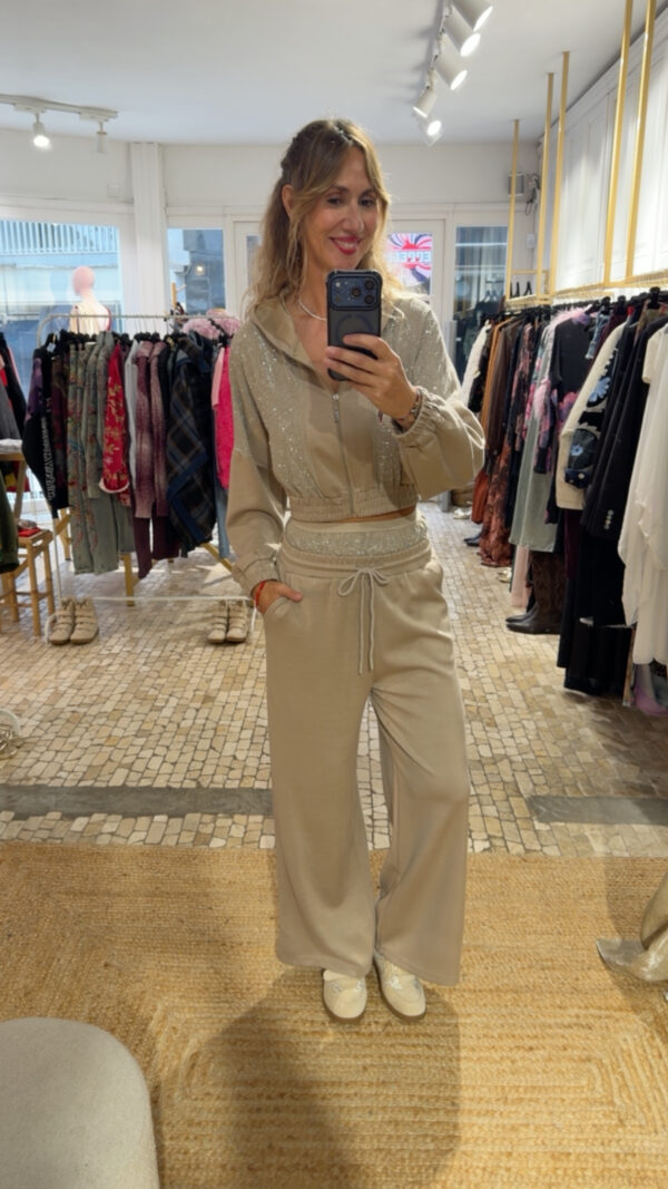 Conjunto shine beig