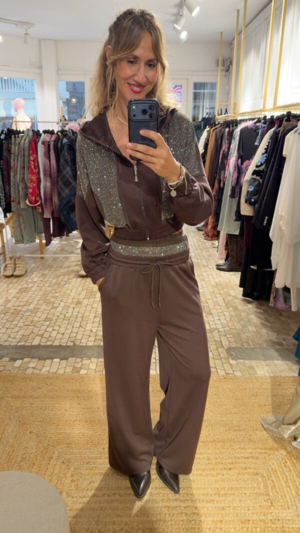 Conjunto shine marrón choco