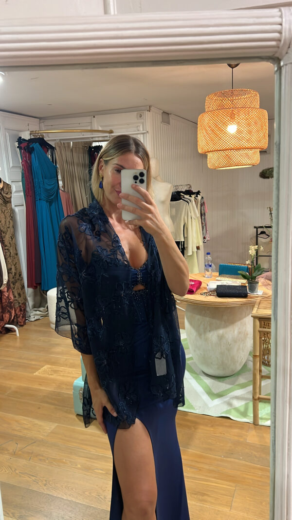 Chal sofia azul marino