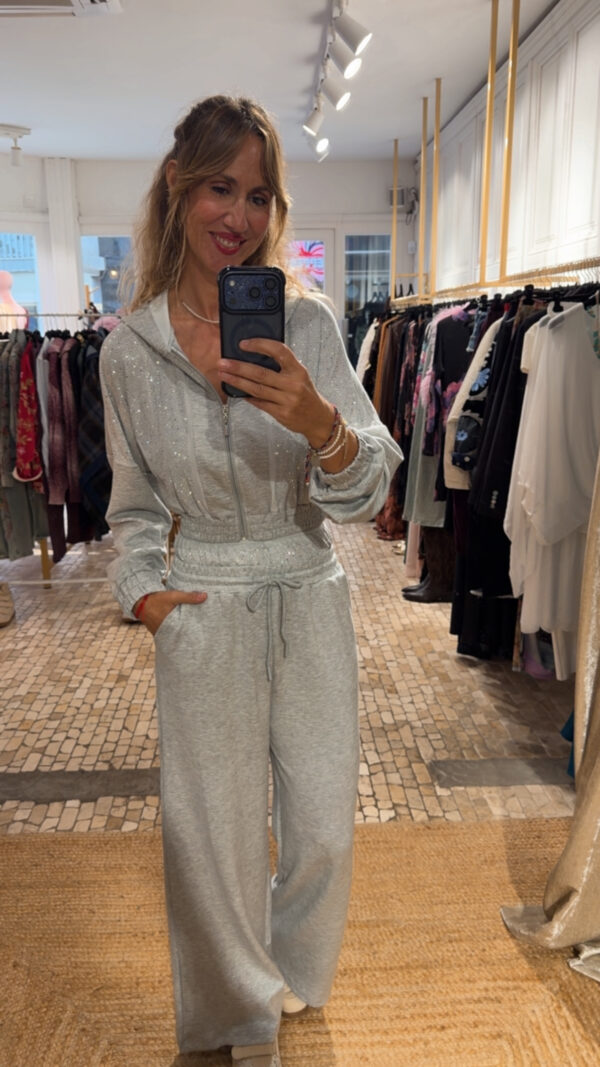Conjunto shine gris
