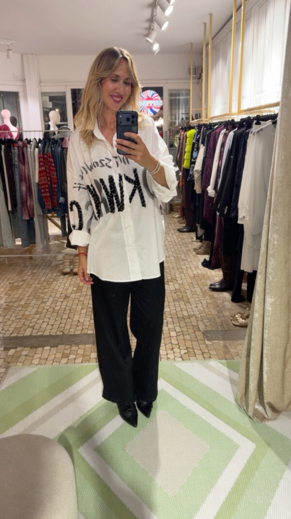 Camisa oversize glam