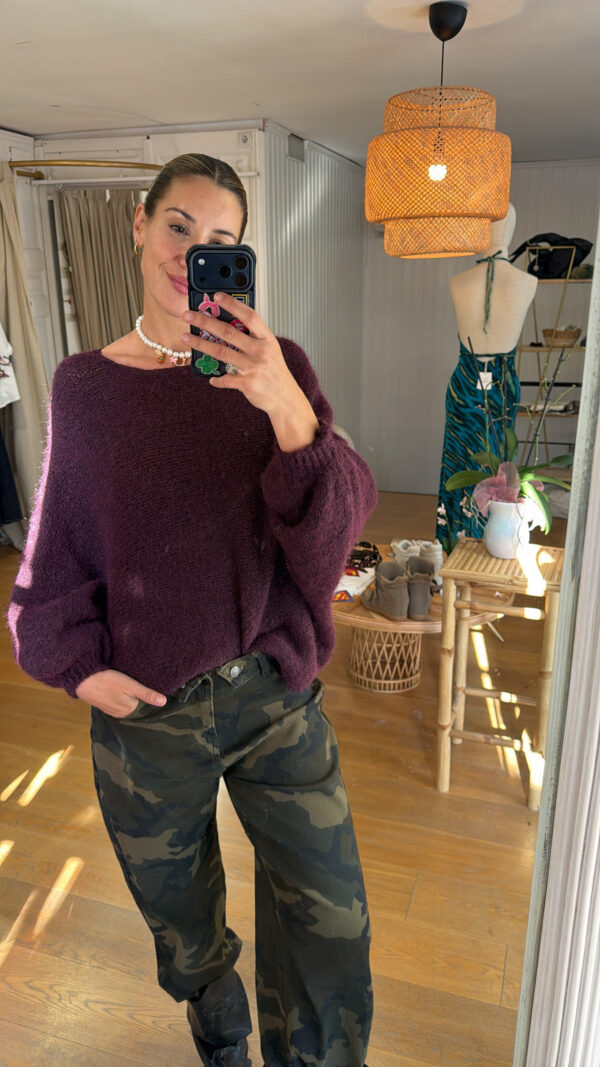 Jersey granate oversize