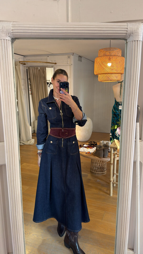 Vestido denim chic