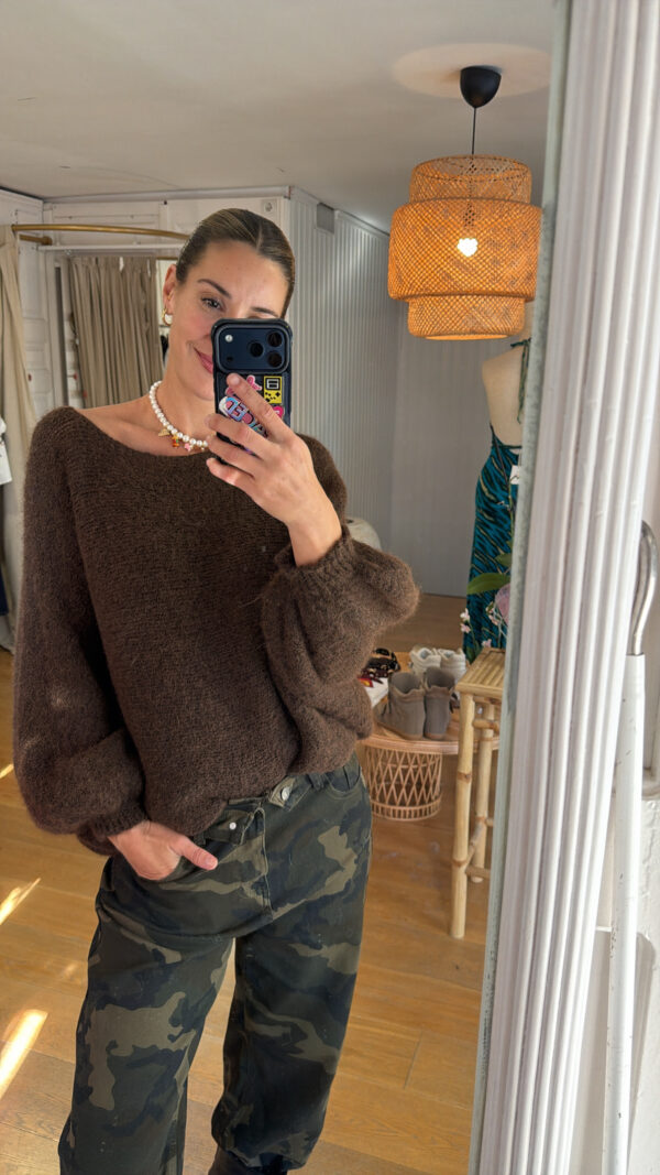 Jersey oversize cozi marrón