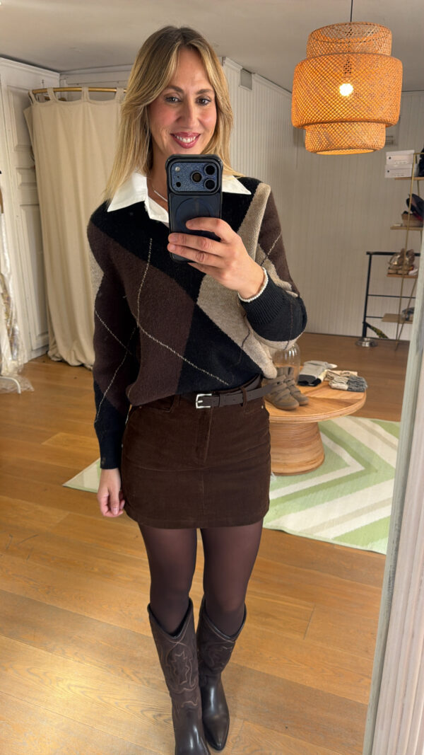 Suéter Oxford negro