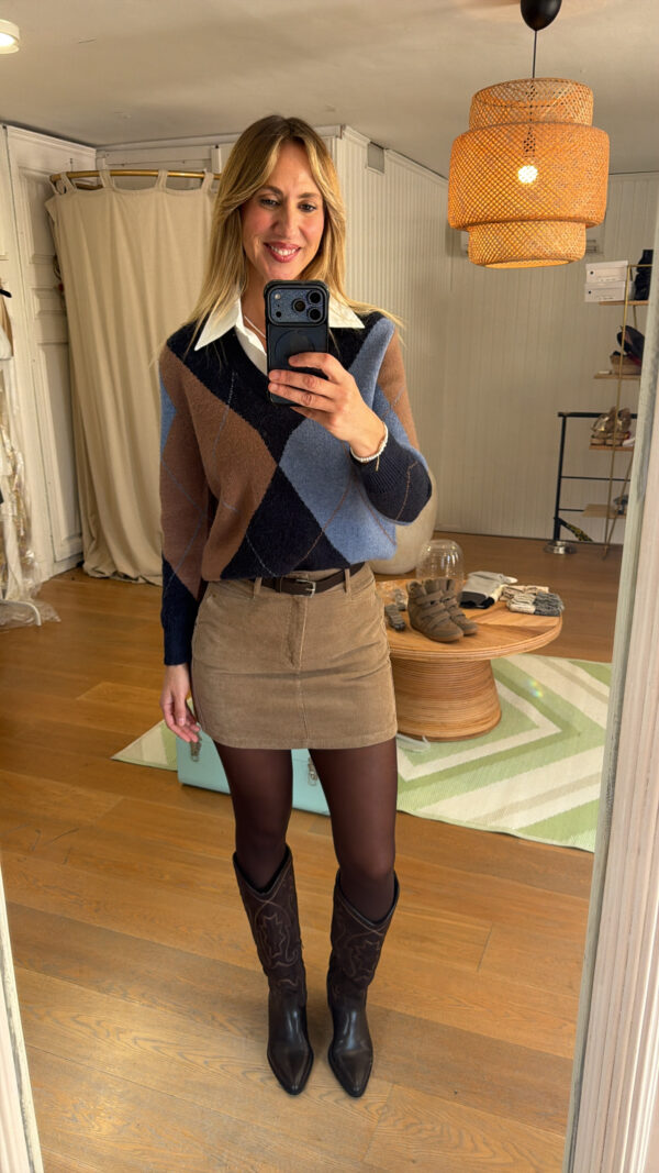 Falda Dakota camel