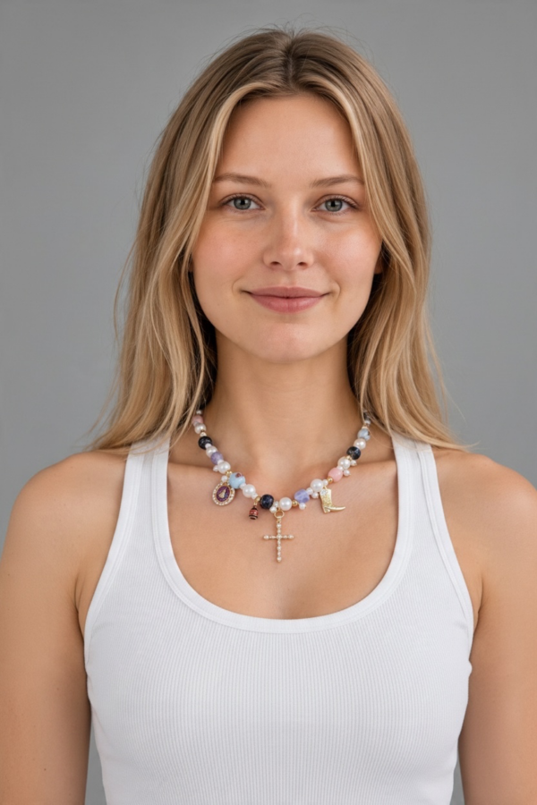 Collar boho chic multicolor